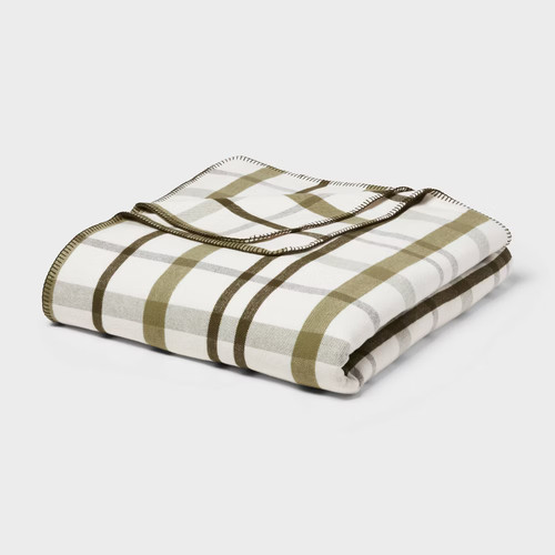 Brushed cotton blanket - blanket, plaid