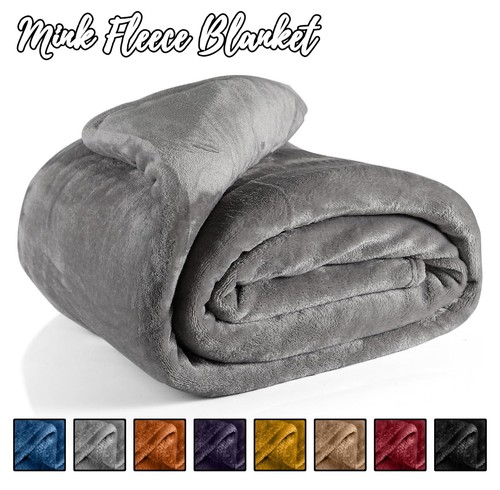 Large mink fleece blanket soft - large,